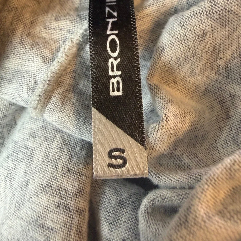 BRONZINI Men Gray‎ Herringbone Pattern Pajama Lounge Pants Size S